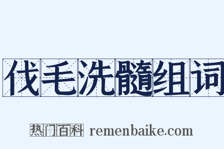 伐毛洗髓组词是什么意思的图片